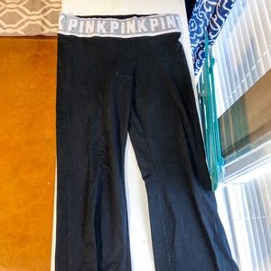 Pink sweat pants size small.